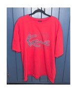Vintage Karl Kani Signature Logo Red Tee Shirt Size XXL Hip Hop USA Made - £23.36 GBP