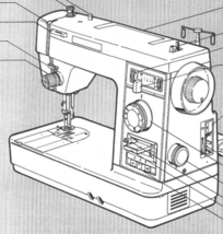 White 305 manual instruction sewing machine Enlarged - £10.38 GBP