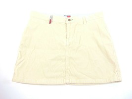 Tommy Hilfiger Tan Cotton Corduroy Mini Skirt 13 - £19.38 GBP
