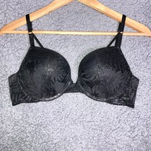 Victoria Secret Bombshell Plunge Push Up Bra Black Lace Add 2 Cup Sizes 34B - £35.11 GBP