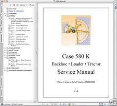 CASE 580K - PHASE 1 580 K Service Repair Manual on a CD - $17.99