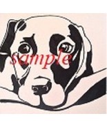 Single Colour Black Labrador Head Dog PDF Cross Stitch Chart, Instant Do... - £6.27 GBP