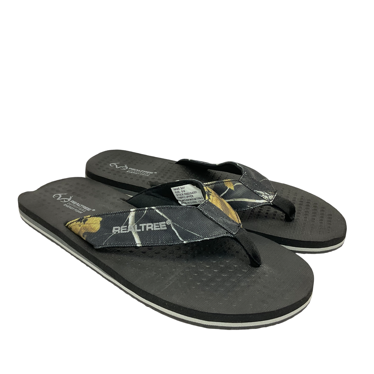 RealTree Men’s Bay Thong Flip-Flop Sandals RM2054001 Camo Size 8M - $37.99