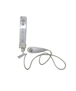 Nintendo Wii OEM White Remote w/ Motion Plus Adapter &amp; Nunchuck - £37.47 GBP