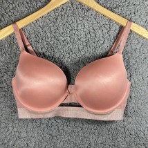 Victoria Secret Very Sexy Push Up Bra Pink Smoothing Padded Lined Underwire 34D - £26.73 GBP