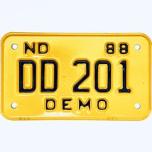 1988 United States North Dakota Demo Special License Plate DD 201 - $18.91 CAD