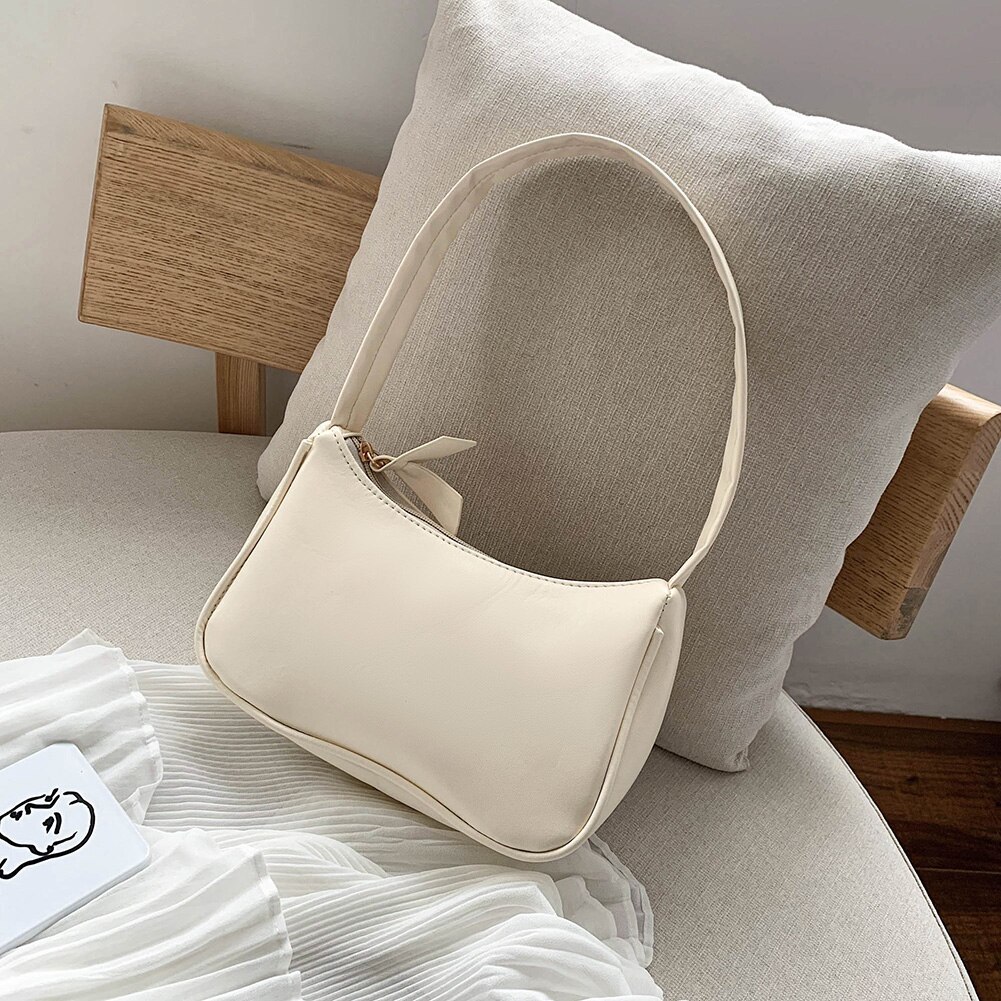 Retro Totes Bags For Women 2021 Trendy Vintage Shoulder Handbag Female Small Und - $26.55