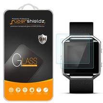 Supershieldz (2 Pack) Designed for Fitbit Blaze Tempered Glass Screen Protector, - £11.62 GBP