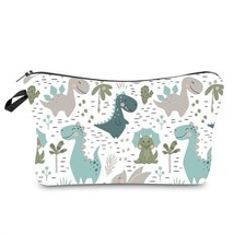 Jom Tokoy Waterproof Cosmetic Organizer Bag Makeup bag Printing Dinosaur Cosmeti - £24.16 GBP