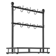 Coffee Mug Holder for Countertop 16 Hooks Cup Rack with Storage Base Org... - $27.67