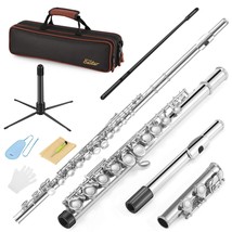 C Flutes Closed Hole 16 Keys Flute For Beginner Kids Student Flute Instrument Wi - £189.50 GBP