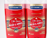 Old Spice Red Label Citrus Blue Kelp Deodorant Solid Stick Lot Of2 Alumi... - $28.70