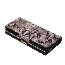 CICICUFF Women&#39;s Wallets Long  Split Leather Wallet Female Serpentine Hasp Clutc - £22.08 GBP