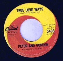 Peter &amp; Gordon True Love Ways 45 rpm If You Wish - £3.94 GBP
