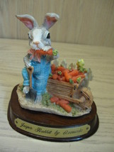 Leonardo Figurine Jasper Rabbit Little Nook Village LN-04  1988 - £4.67 GBP