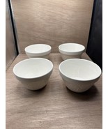 Mason Cash Pottery White Small Forest Motif Mixing Bowl 6&quot; Set of 4 - $81.51 CAD