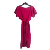 Kensie Womens 4 Scarlet Red Bouson Wrap Sheath Tie Waist Dress Retag BE86 - $44.09