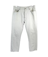 Levis 501xx Jeans Made in USA 38X32 Button Fly Light Denim Grunge Vintage - $74.30