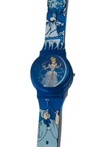 Cinderella Walt Disney Wristwatch Vtg Watch Fairy Godmother Bibbidi Blue... - $29.65
