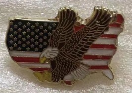 6 Pack of USA Map Eagle Lapel Pin - $18.88