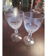 Kosta-Boda Diamond DESIGN 2 CORDIAL GLASSES - Cut Criss-Cross FINE CRYST... - $1,396.58 MXN