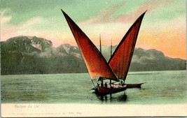 Vtg Postcard 1900s UDB France - Lake Boat Barque Du Lac UNP - £4.87 GBP
