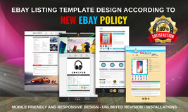 professional eBay custom listing template design and code it - £58.57 GBP
