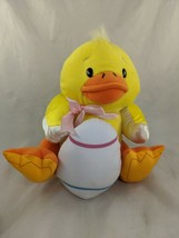 Yellow Duck Easter Egg Plush 9 Inch Gibson Greetings Stuffed Animal Toy - $16.95