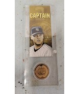 Derek Jeter The Captain Final Season NY Yankees 1995-2014 Coin &amp; Card in... - £14.79 GBP