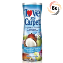 6x Shakers Love My Carpet Hawaiian Passion Carpet &amp; Room Deodorizer | 17oz - £23.38 GBP