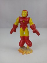 Marvel Super Hero Squad IRON MAN Red and Yellow Armor Blast Off Flying Pose. - £4.60 GBP