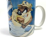 Looney Tunes 12 Oz Coffee Mug Taz&#39;s Yacht and fishing Club Porcelain - £6.33 GBP