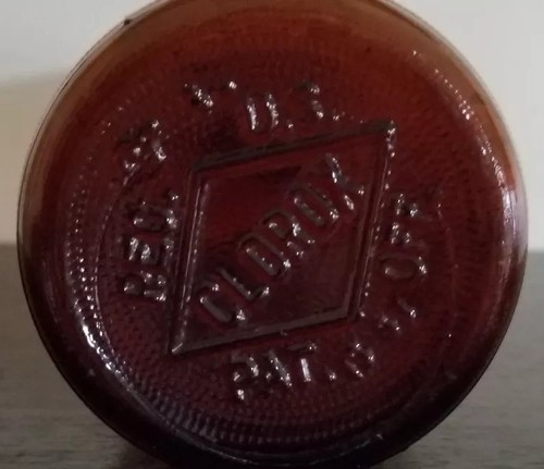 Vintage Amber/Brown Clorox 16 oz Glass  Bottle ~ 8.25" tall x 3.75" dia ~ 2 Item image 3
