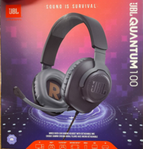 JBL - Quantum 100 - Wired Over-Ear Gaming Headphones - Black - £31.43 GBP