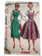 Simplicity Sewing Pattern 4808 Jumper Skirt Options Juniors Size 14 Bust 32 - £10.74 GBP