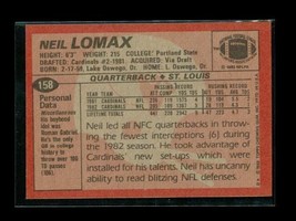 Vintage 1983 TOPPS Football Trading Card #158 NEIL LOMAX St Louis Cardinals - £3.87 GBP