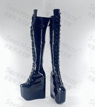 Seeking Honey Friends Super High Heels 20CM Over Knee Boots, Crazy Boots, Europe - £285.25 GBP