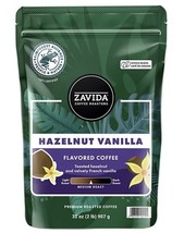 Zavida Coffee Whole Bean Coffee, Hazelnut Vanilla, 32 oz. - £16.23 GBP