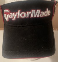 TaylorMade Atlanta Falcons Visor Hat Black/White/Red Strap Back - $24.66 CAD