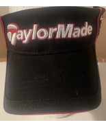 TaylorMade Atlanta Falcons Visor Hat Black/White/Red Strap Back - $24.55 CAD
