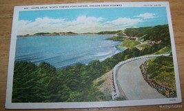 Shore Drive N To Port Orford Oregon Coast hwy Postcard - £3.13 GBP