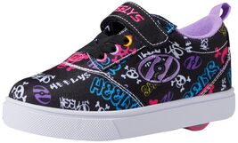 HEELYS Kids Pro 20 X2 Wheeled Shoes Black/Multicolor Size 1 Little Kid M - $28.22