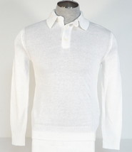 Polo Ralph Lauren White 100% Linen Pullover Sweater Mens NWT - $284.99