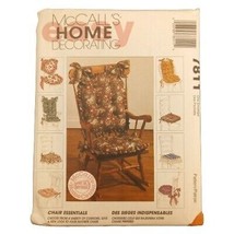 McCall&#39;s Home Decorating 7811 Pattern Chair Cushions Nap Essentials Easy UC - $3.67