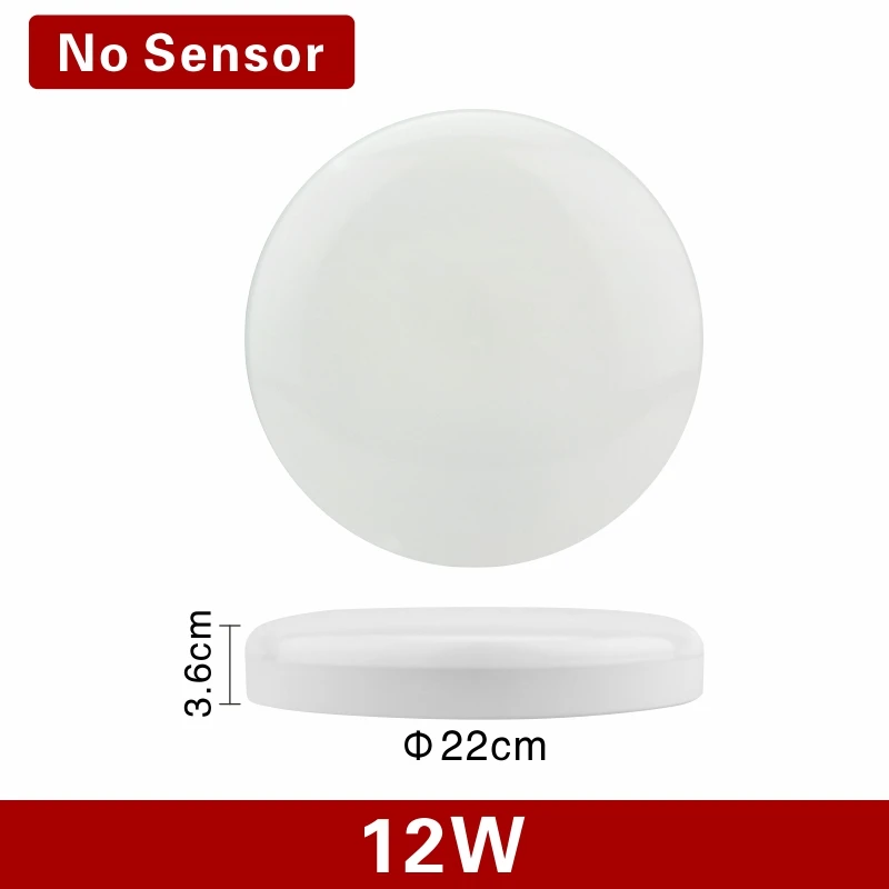 LED PIR Motion Sensor Ceiling Light 12W 24W  Lamp Surface Mounted Auto Smart Sou - £141.08 GBP