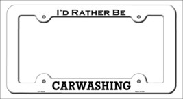 Carwashing Novelty Metal License Plate Frame LPF-063 - $353.59 MXN