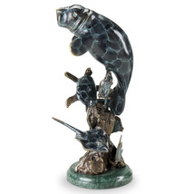 Manatee and Friends Brass Statue - £304.67 GBP