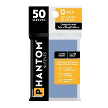 Phantom Sleeves: &quot;Gold Size&quot; (50mm x 75mm) - Matte/Matte (50) - £6.67 GBP