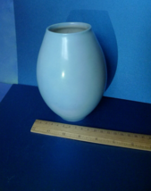 Vintage Scandinavian Studio Art Pottery Blue Vase Handcrafted Maino Ljun... - £13.02 GBP