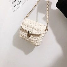 Women&#39;s 2021 Bag Cloth Crochet Woven Bag Hand Made Woven Chain Lock  Women&#39;s Cro - £123.50 GBP